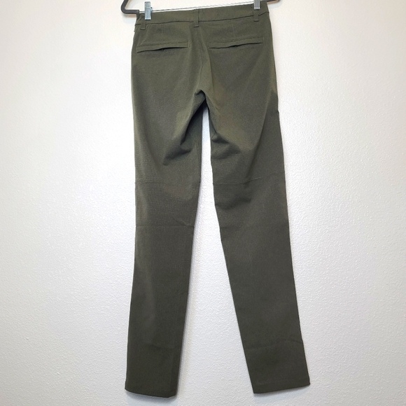 LULULEMON Men's Commission Slim Pants Olive Green Size 28 - Picture 8 of 8